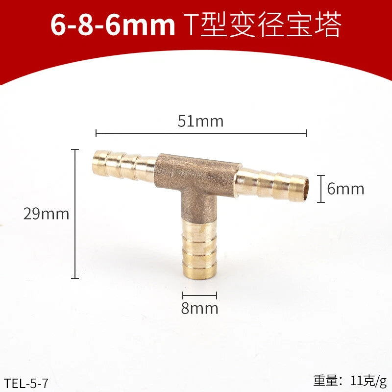Brass Reducing Hose Fittings – Straight, L, T & Y Connectors for Gas & Air Tube