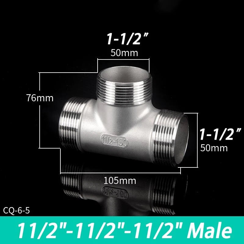 Stainless Steel BSP Pipe Fittings — Plug, Nipple, Elbow, T-Piece & More (1/8" to 4")