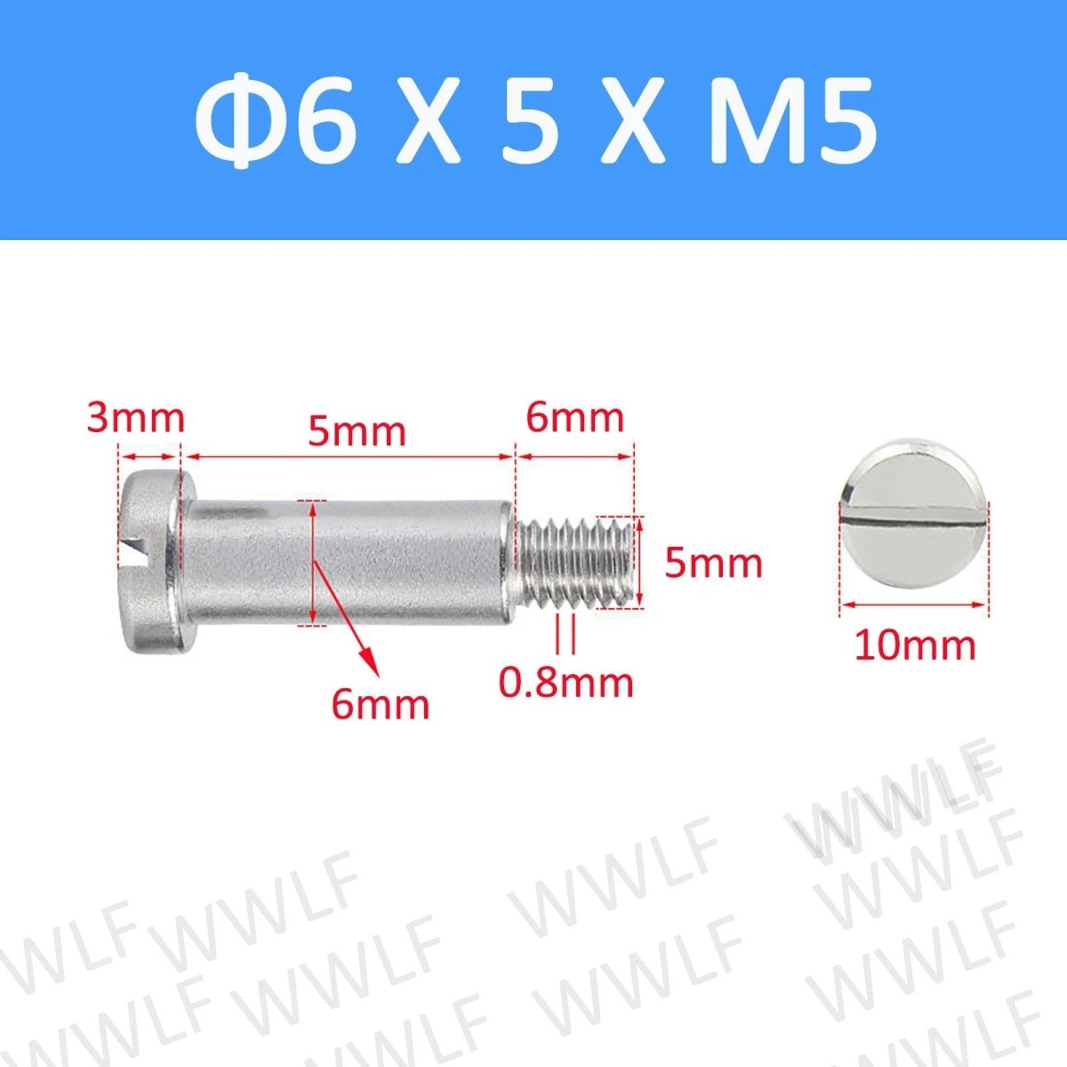 A2 Stainless Steel Slotted Shoulder Bolts DIN 923 | Step Stripper Bolts M1.6–M10 - HomeDIYer