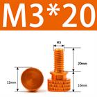 M3 M4 Anodized Aluminum Thumb Screws — Knurled Head Hand Bolts for PC Case, Fishing Rigs & DIY Projects