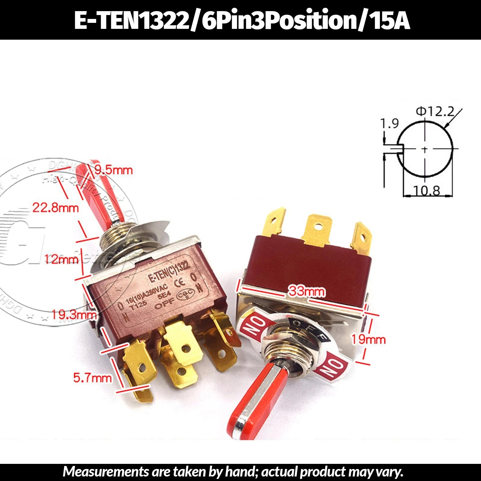 Miniature Toggle Switch — SPST/SPDT, 2–12 Pin, MTS/E-TEN/RLS Series, 79 Types