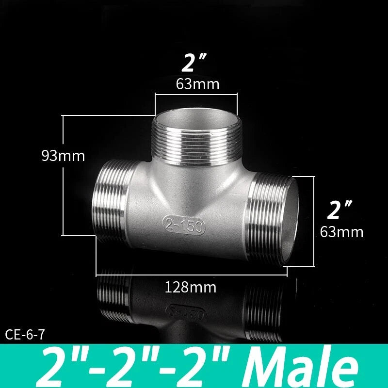 Stainless Steel BSP Pipe Fittings — Plug, Nipple, Elbow, T-Piece & More (1/8" to 4")