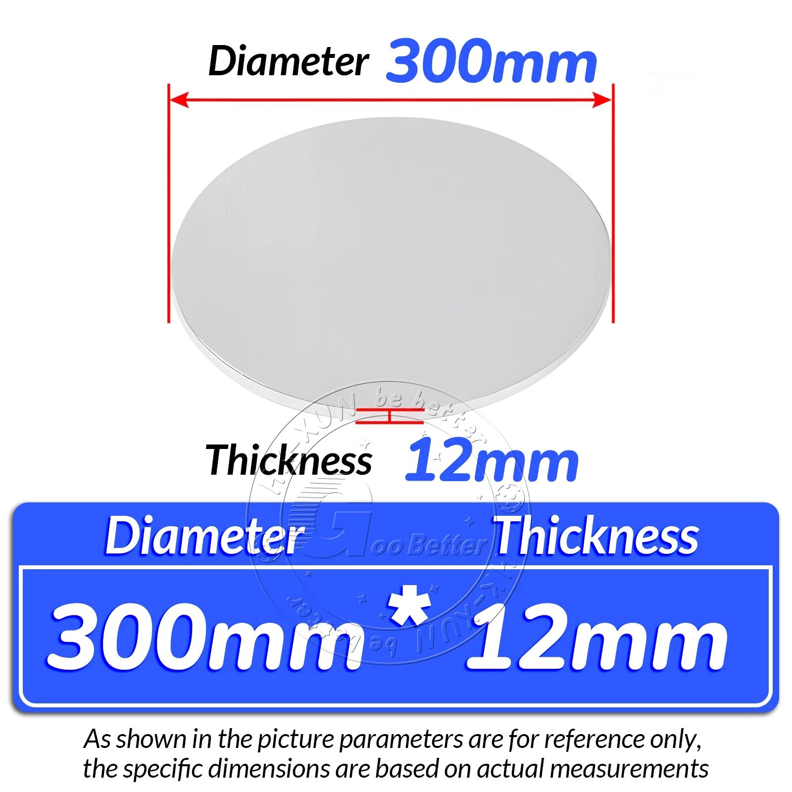 Round 6061 Aluminum Sheet Disc Plate 1mm-20mm Thick DIY Model Craft Art Handmade