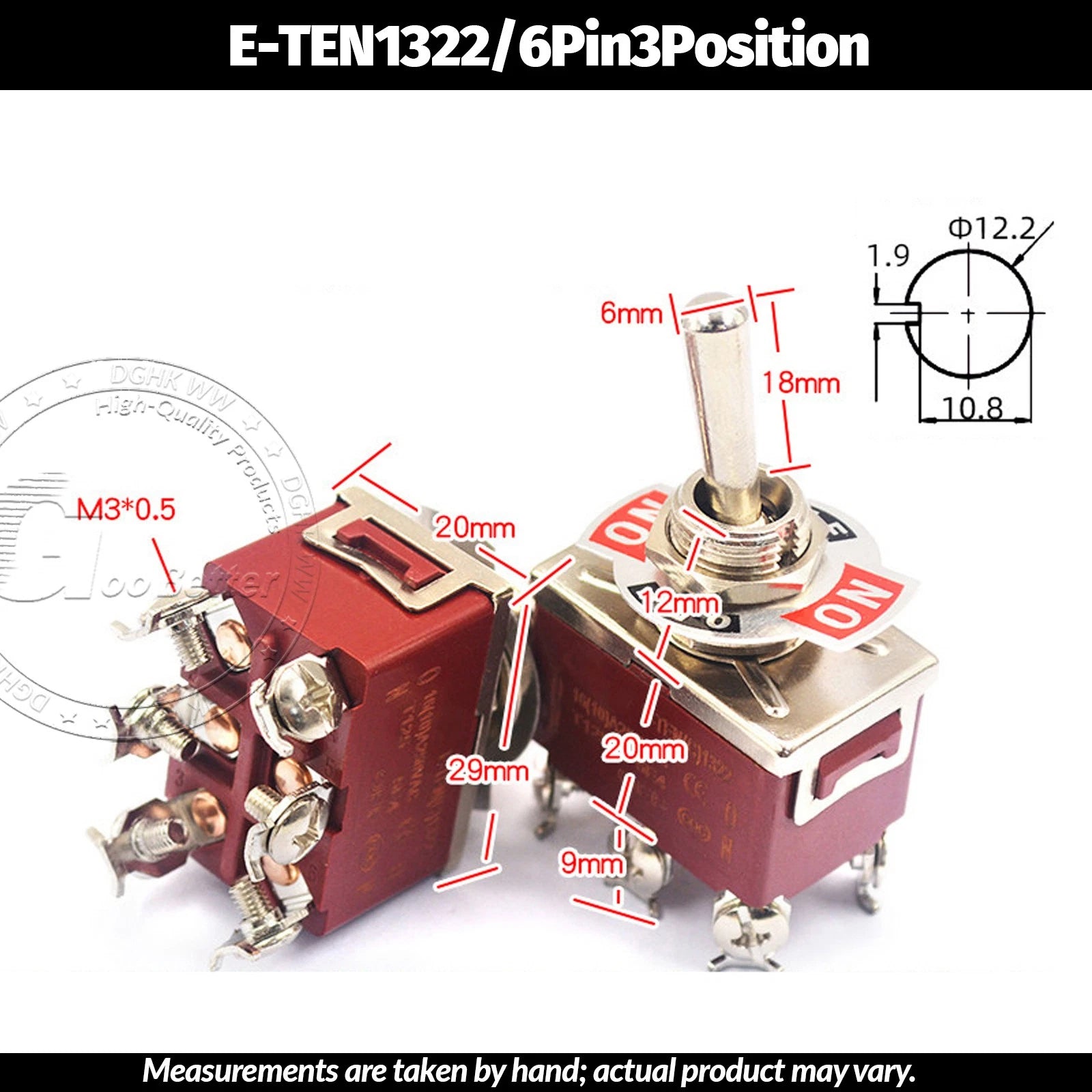 Miniature Toggle Switch — SPST/SPDT, 2–12 Pin, MTS/E-TEN/RLS Series, 79 Types