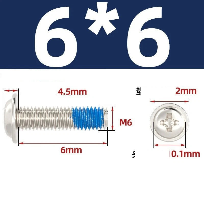 M2–M6 Flanged Button Head Screws – Carbon Steel, Phillips Drive, Nickel or Black Zinc Plated
