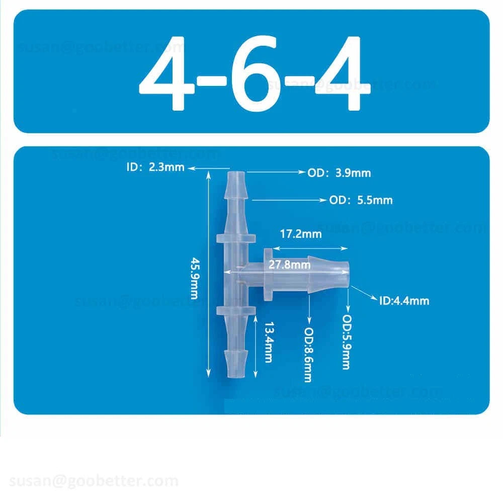 Plastic Barbed Hose Connectors — T-Piece, Elbow & Straight Fittings for Air & Water Lines