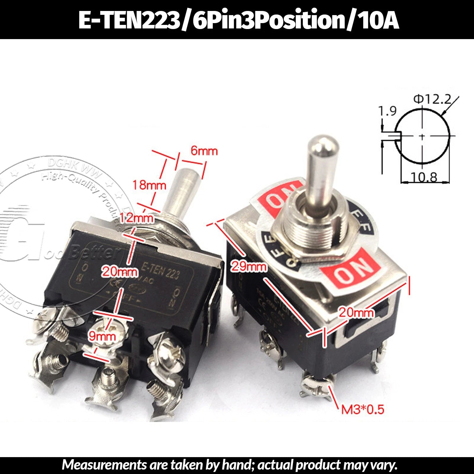 Miniature Toggle Switch — SPST/SPDT, 2–12 Pin, MTS/E-TEN/RLS Series, 79 Types