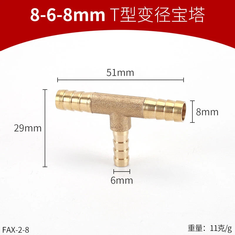 Brass Reducing Hose Fittings – Straight, L, T & Y Connectors for Gas & Air Tube