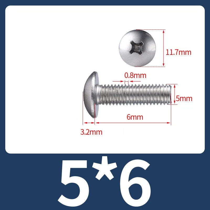 Phillips Flat Head Machine Screws M2-M8 | A2/A4 Stainless Steel