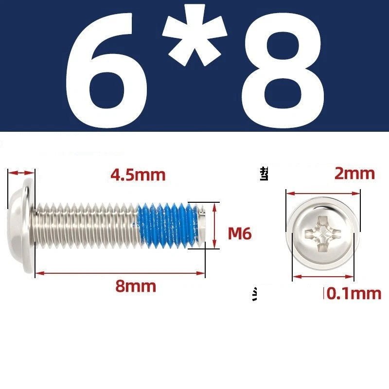 M2–M6 Flanged Button Head Screws – Carbon Steel, Phillips Drive, Nickel or Black Zinc Plated