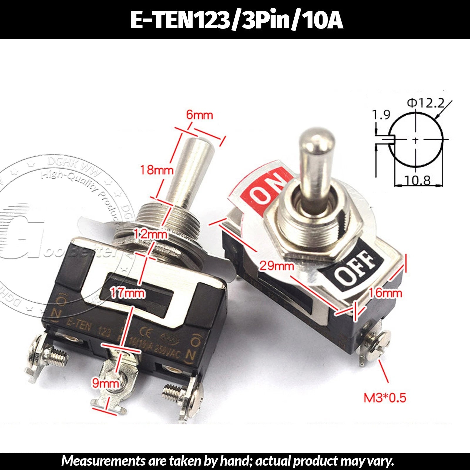 Miniature Toggle Switch — SPST/SPDT, 2–12 Pin, MTS/E-TEN/RLS Series, 79 Types