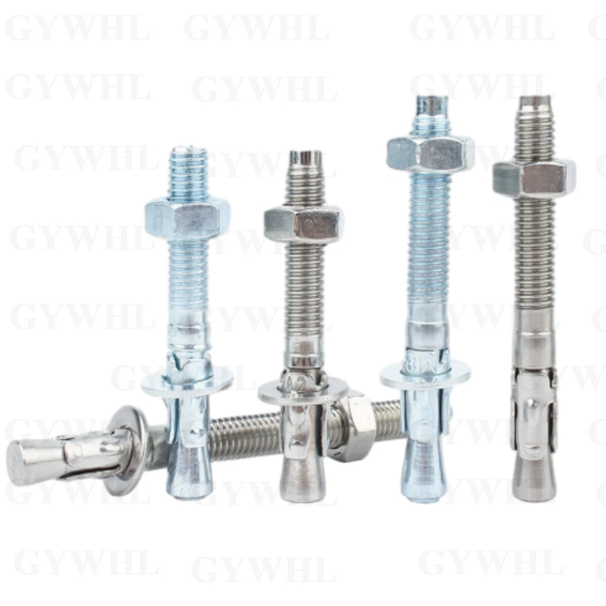 Hex Head Expansion Anchor Bolts — M6 to M20, Stainless Steel A2 & Zinc Plated, Extra Long