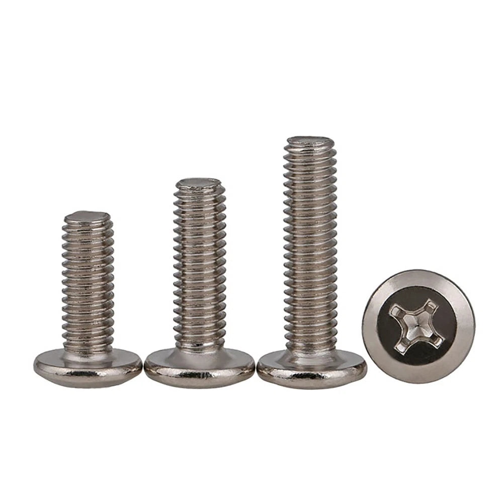 M6 Countersunk Phillips Machine Screws – Nickel Plated, Flat Head Bolts, Fully Threaded (12–90mm)