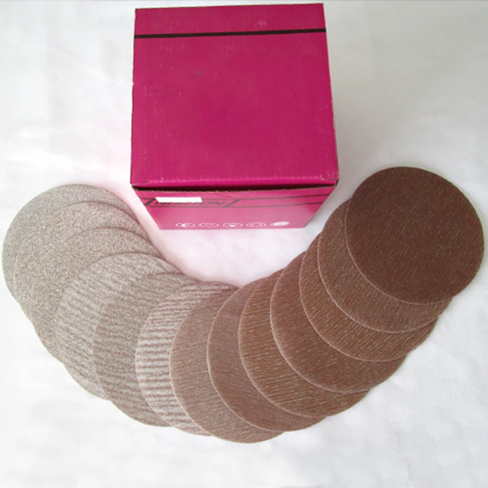 3" 75 mm 5" 125 mm Dry Abrasive Sanding Disc Hook Loop Sandpaper Grit 80 to 1500
