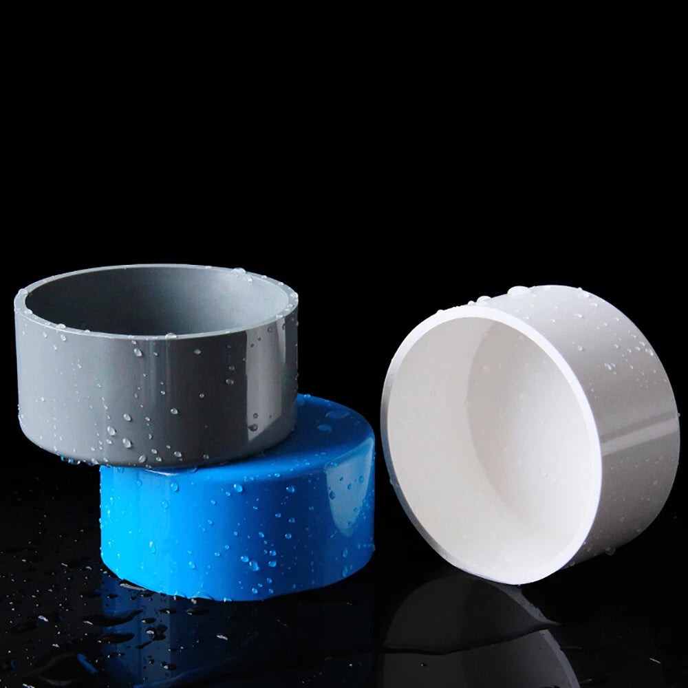 PVC Pipe End Cap Cover Stop Plug 20 25 32 40 50 63 75 90 110mm Pipe Fittings