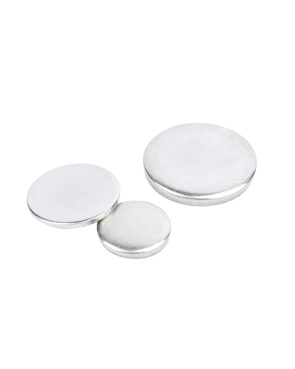 304 Stainless Steel Blank Round Disc — Metal Plate Ø18–80mm, 1–5mm Thick