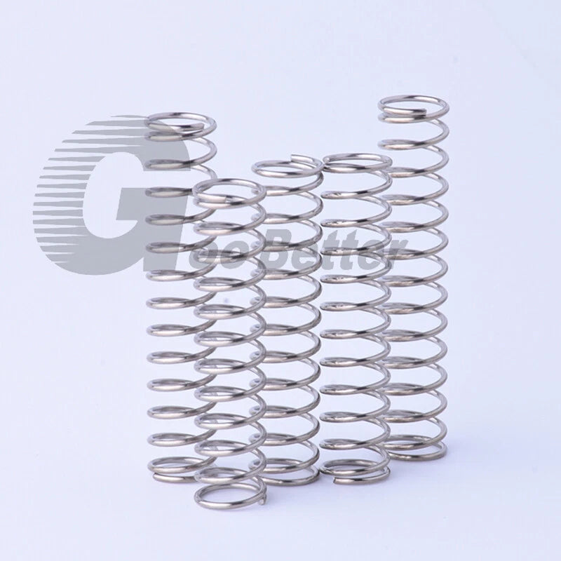 Compression Pressure Spring Wireφ 2mm Length 10~200mm Stainless Steel OD 12~18mm