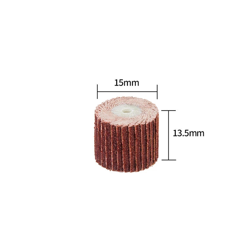 15mm Sanding Flap Wheel Discs 80-600 Grit with 3mm Mandrel – Dremel Rotary Tool Accessory