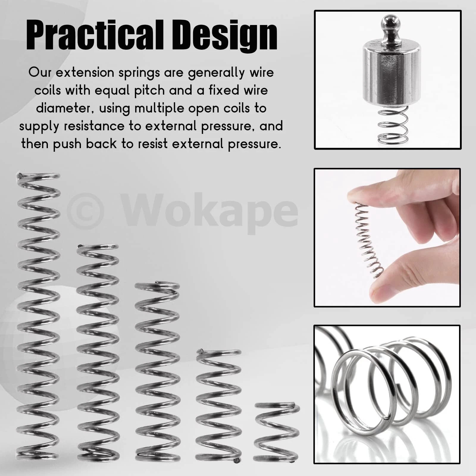 Mini Compression Spring Wire Dia.0.35mm Length 5mm-50mm Stainless Steel Springs