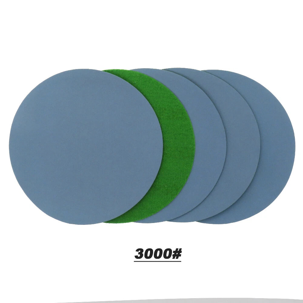 5" - 6" - 7" - 8" Inch Sanding Disc Wet & Dry Sandpaper Hook & Loop For Polish