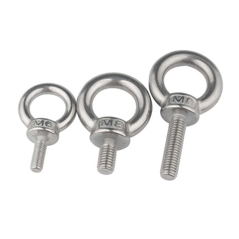 304 Stainless Steel Eye Bolt M3–M48 | Heavy - Duty Lifting Ring Screw - HomeDIYer