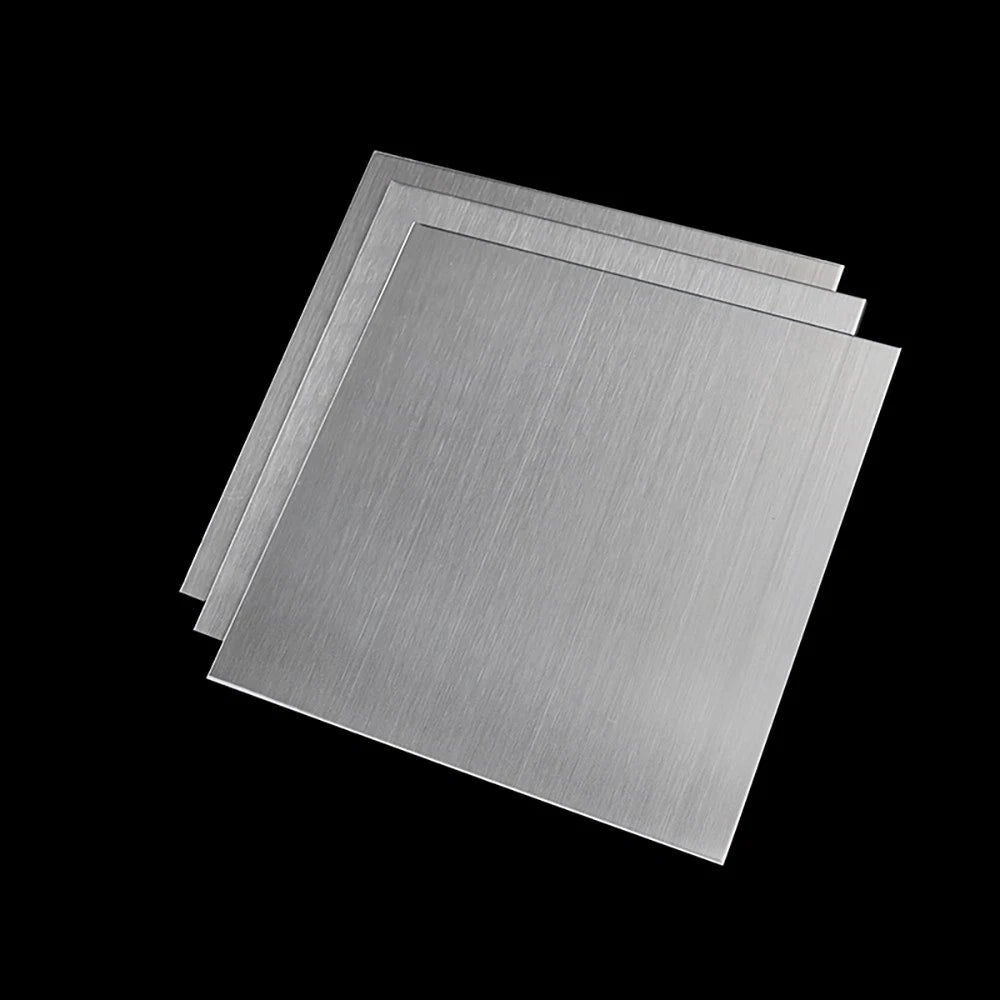 Stainless Steel Sheet, 0.6mmx43mmx63mm, 2mmx43mmx63mm, 3mmx43mmx63mm, 2 pcs each