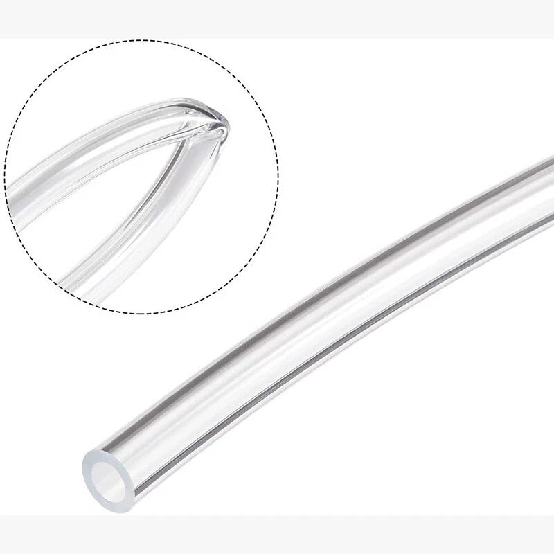 PVC Reinforced Braided Clear Hose — Flexible Heavy Duty Water & Oil Pipe