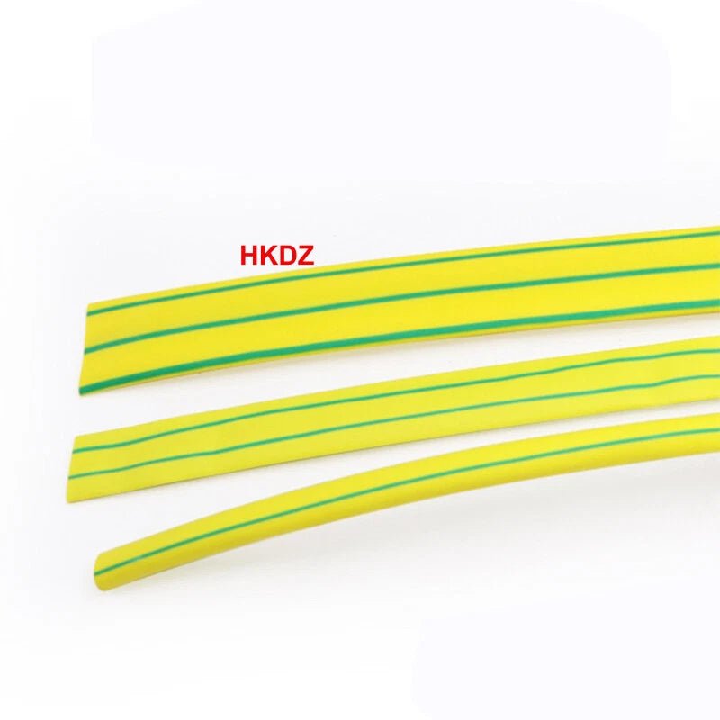 Yellow - Green Heat Shrink Tubing – Electrical Wire Sleeving & Cable Insulation (φ1mm–50mm) - HomeDIYer