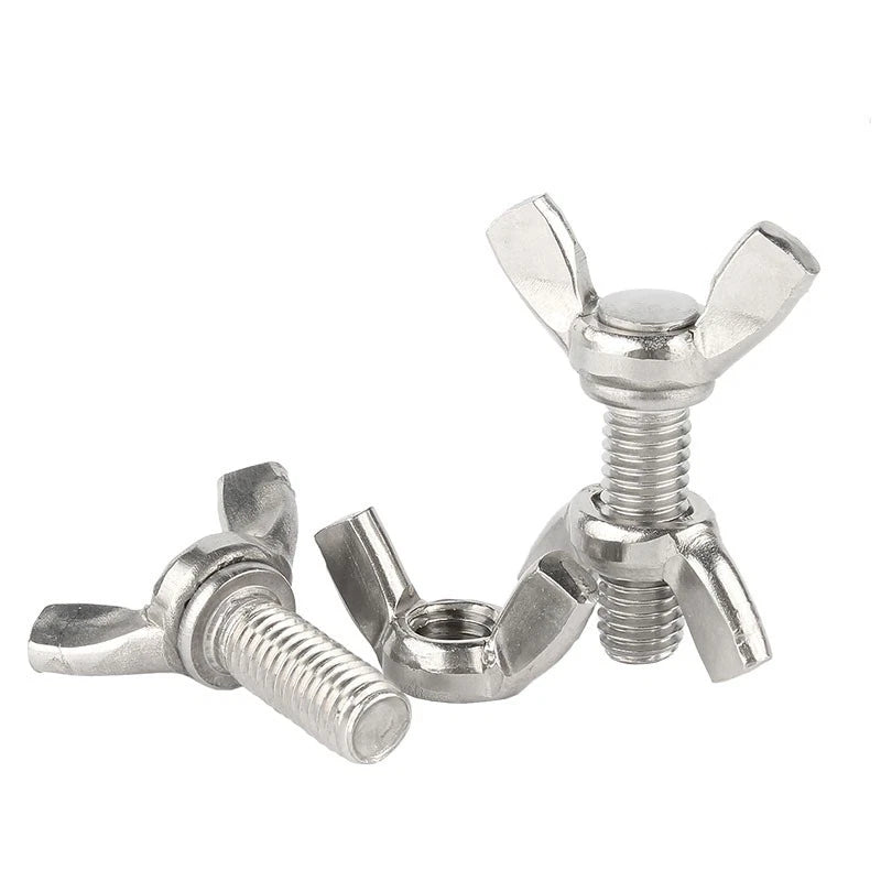 201/304/316 Stainless Butterfly Wing Bolts Screws Thumb Screws Wing Bolts M3-M12