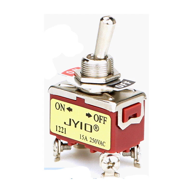 E-TEN Miniature Toggle Switch 240V – ON/OFF/ON SPDT 3-Position for Boat, Car & Model