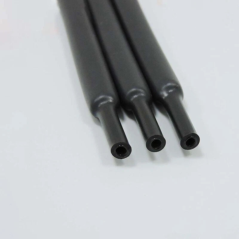 1.7:1 Silicone Heat Shrink Tubing — Black, φ0.8mm to φ40mm, 1–20m