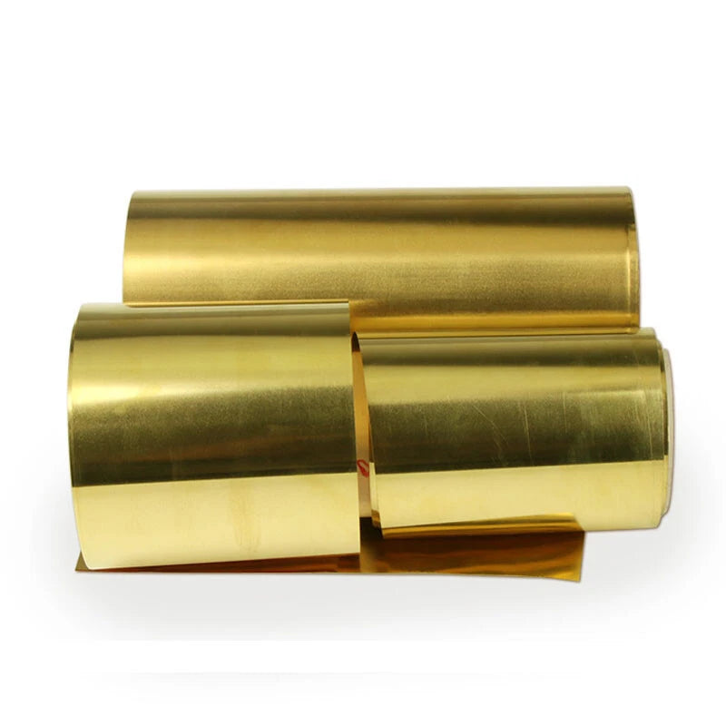 10-300x1000mm Brass Sheet Plate Cu Metal Foil Panel Strip Roll Thick 0.01mm-1mm