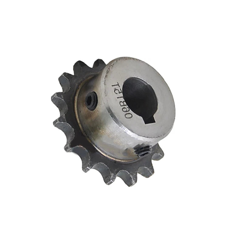 3/8" Pitch 06B Steel Pilot Bore Sprocket Simplex Roller Chain 15-17 Teeth 06B-1