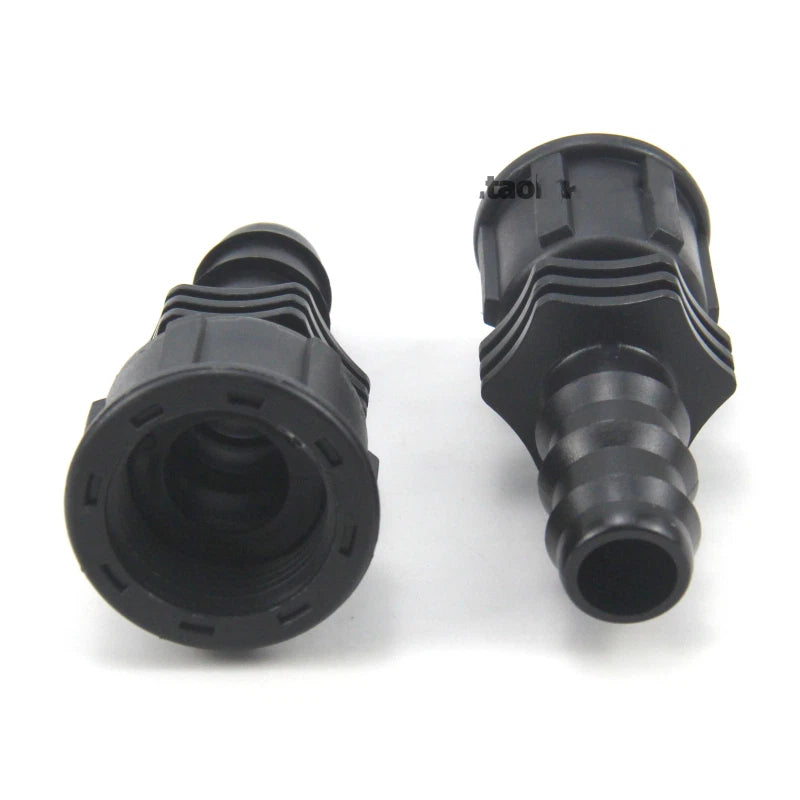 Plastic Barbed Hose Connector Fitting – Male & Female Thread