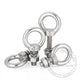 LIFTING EYE BOLTS NUTS & WASHERS A2 STAINLESS STEEL M3 M4 M5 M6 M8 M10 M12 - M30