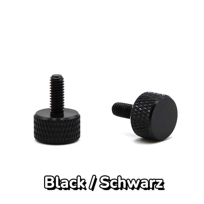 M3 Aluminum Knurled Thumb Screws – Hand Grip Knob Bolts, 6–12mm Thread Lengths (Pack of 1,5,10,25,50,100) - HomeDIYer