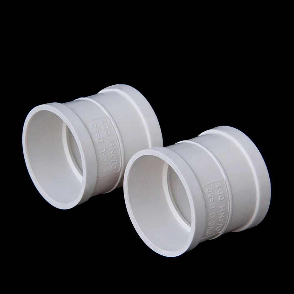 PVC Straight Coupling — Solvent Weld Drain Pipe Connector 50mm–250mm