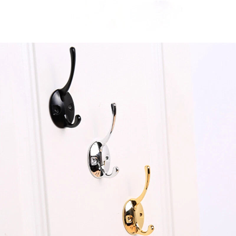 1/10 PACK Coat Hooks Rack Robe Wall Door Dress Bathroom Clothes Hangers