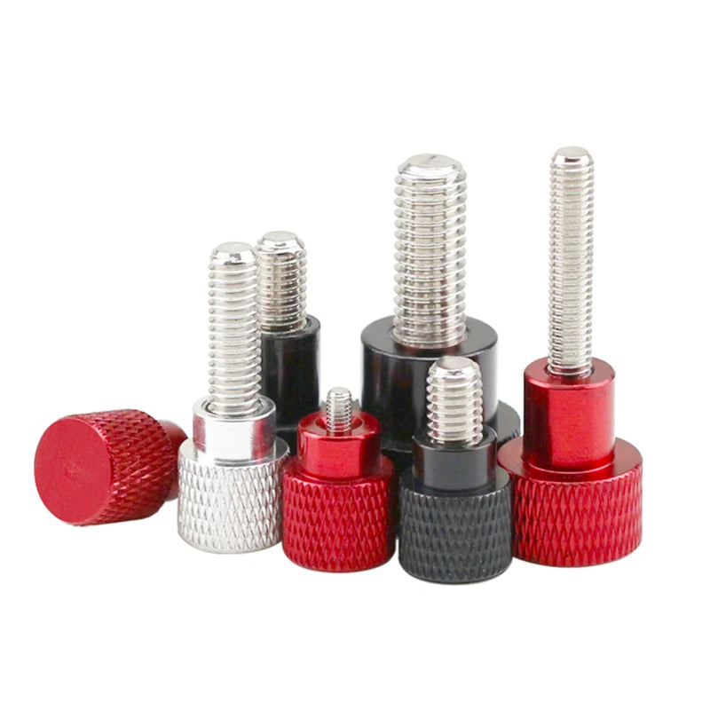 M6 Knurled Thumb Screws With Steps Hand Grip Knob Step Bolts Aluminium Alloy