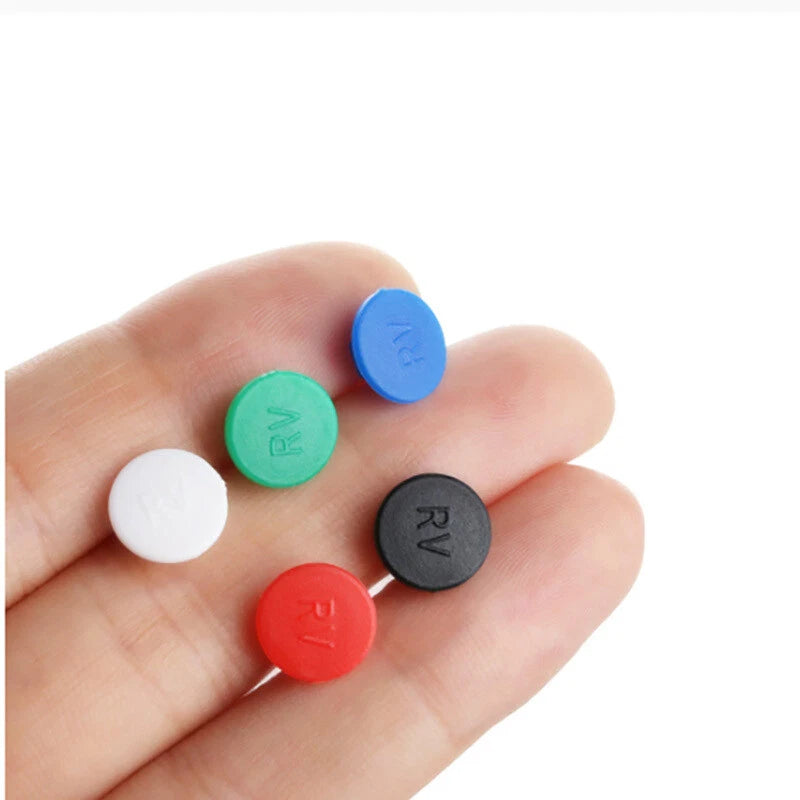 10 Pcs M5/M6 Hexagon Head Screw Caps – Dust-Proof Covers for Bicycle Stem & Bolts (Multiple Colors)