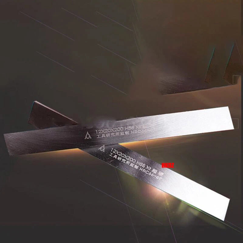 HSS Steel Flat Bar Strip Metal Plate Lathe Turning Tools 2~28mm Thick 200mm Long