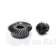 Spiral Bevel Gear C45 Steel Mod 1.5 Ratio 1:2 15 30 18 36 Tooth Hardened Black