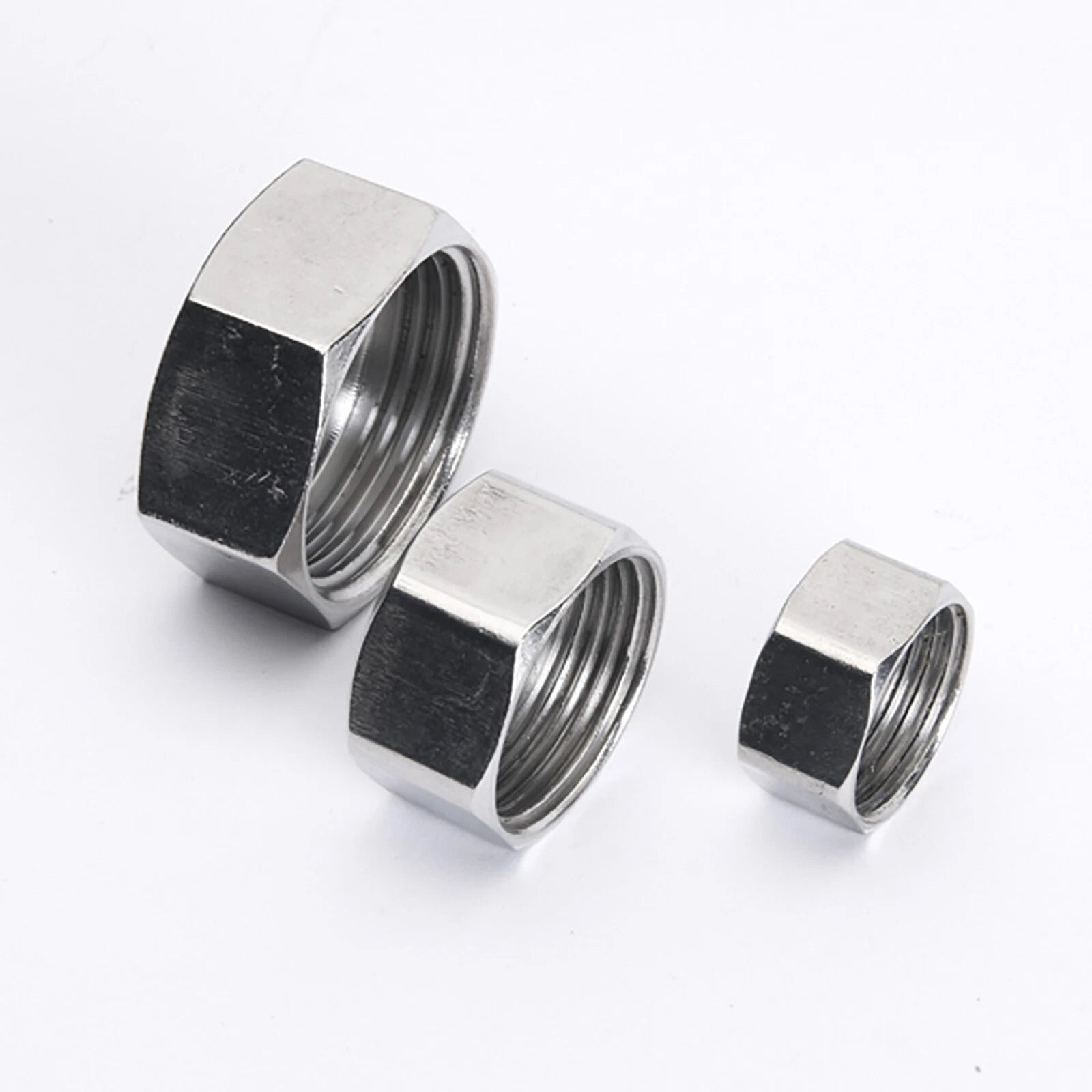 Stainless Steel Pipe End Cap & Plug Fittings — 1/2", 3/4", 1" NPT