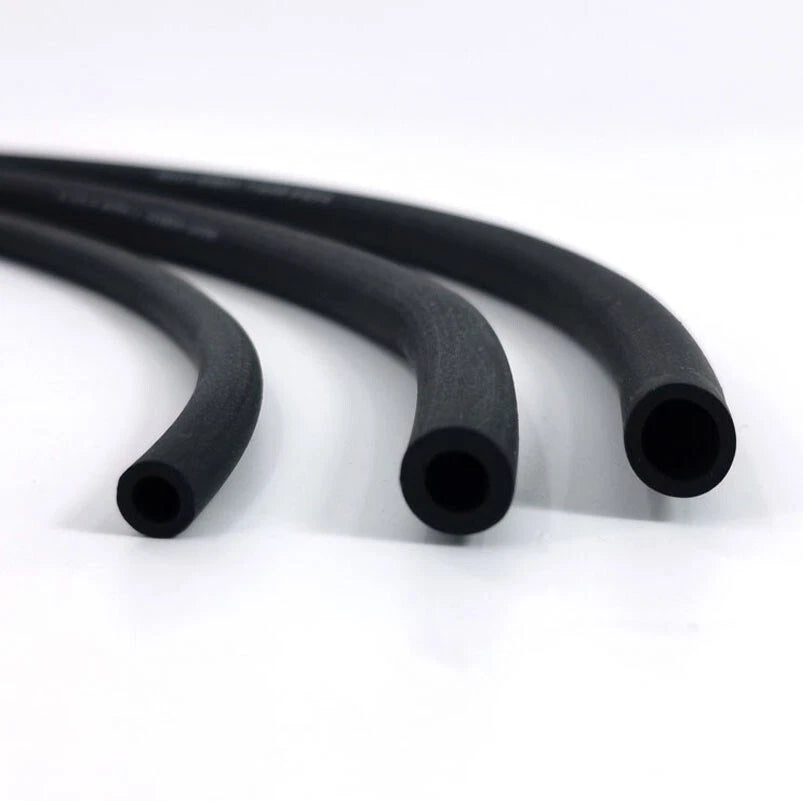 Black Fluorine Rubber Fuel Hose — Petrol & Oil Line Tube 2mm–16mm ID