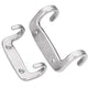 Stainless A2 Double Hook Coat Hooks Door Bathroom Bedroom Dress Clothes Hangers