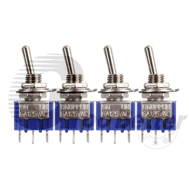 Mini Toggle Switch Latching SPDT/DPDT — MTS-102 MTS-103 MTS-202 MTS-203 | 2A 250VAC 5A 120VAC