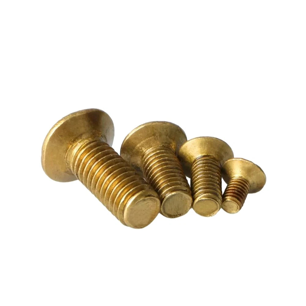 M2 M2.5 Brass Countersunk Phillips Machine Screws – Flat Head, 4mm to 12mm Lengths
