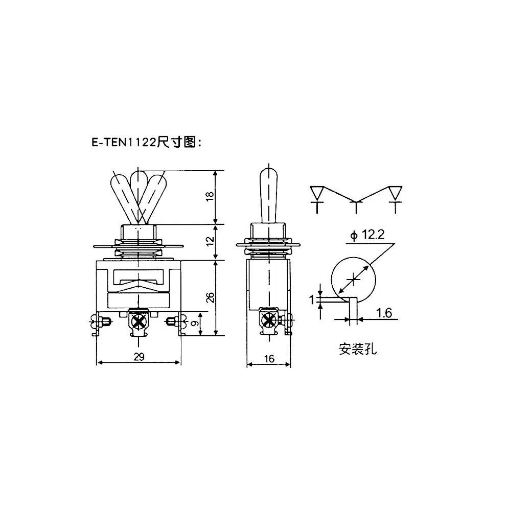 Heavy Duty Toggle Switch | ON-OFF ON-ON 2/3 Position SPST DPST DPDT | 5A–15A 250VAC | Car Dash Boat Panel