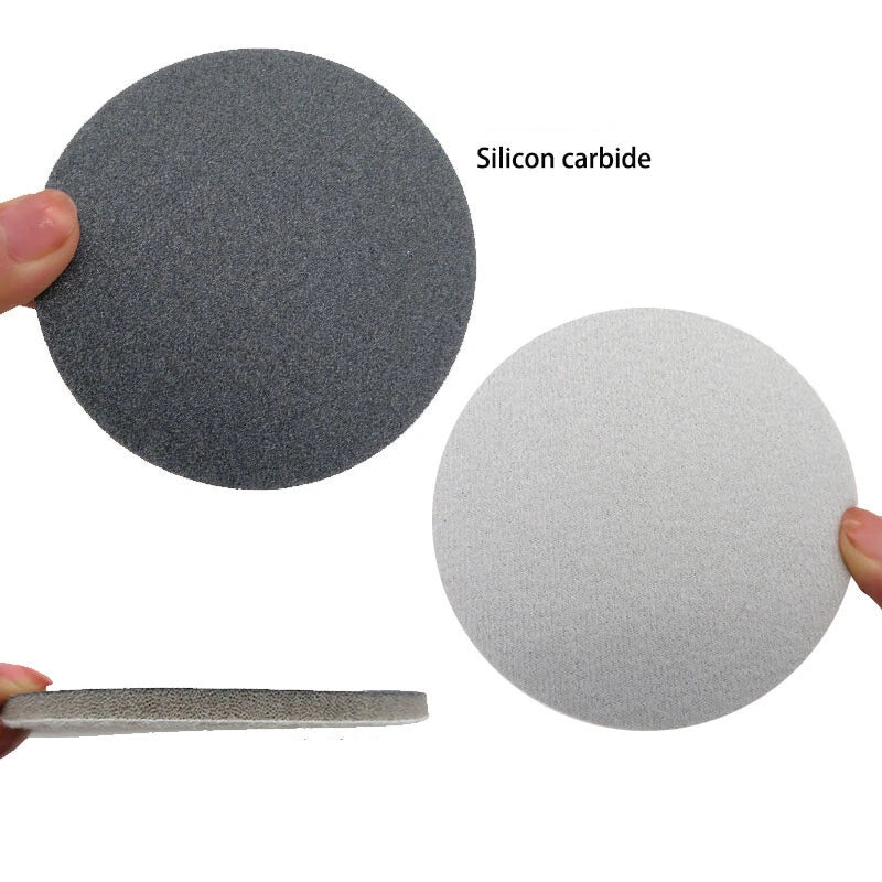 4" 5" 6" Wet Dry Sanding Pad Discs Hook&Loop Sponge Foam Sandpaper 300-3000 Grit