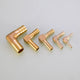 Copper 90° Elbow Hose Barb Connector — Φ4mm to Φ19mm | Gas, Fuel & Fluid Fittings
